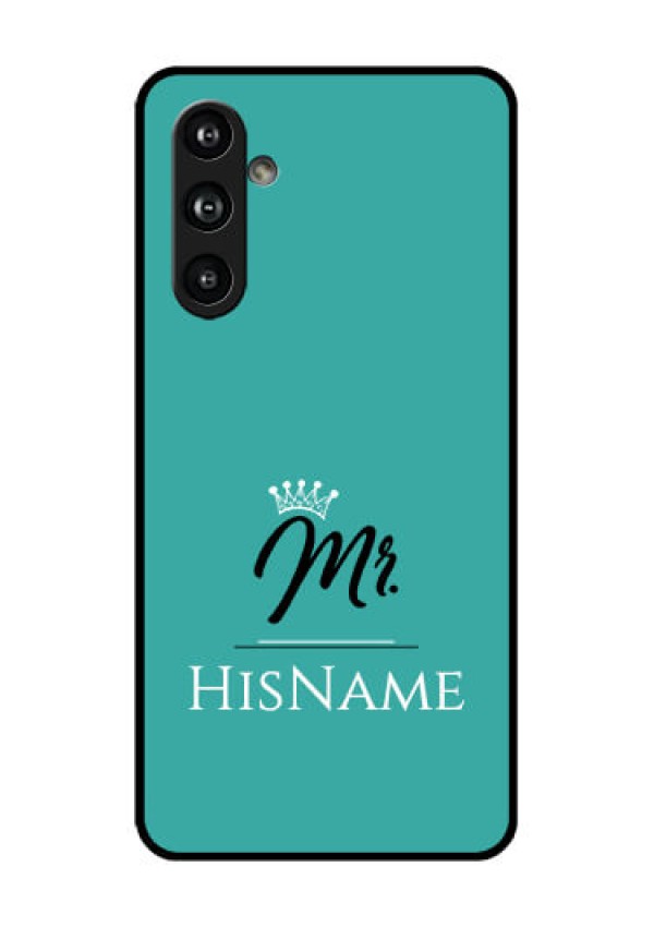 Samsung Galaxy F54 5G Custom Glass Phone Case - Mr With Name Design