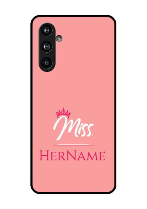 Samsung Galaxy F54 5G Custom Glass Phone Case - Mrs With Name Design
