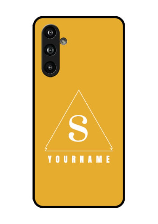 Samsung Galaxy F54 5G Custom Glass Phone Case - Simple Triangle Design