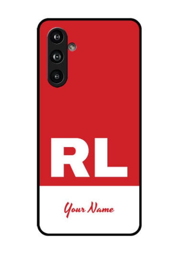 Samsung Galaxy F54 5G Custom Glass Phone Case - Dual Tone Custom Text Design