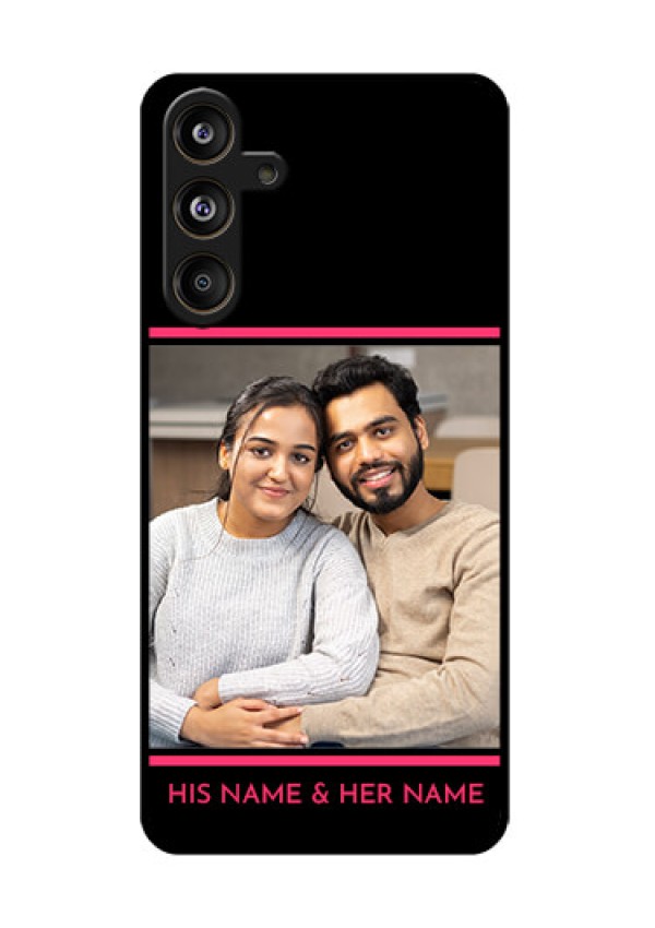Samsung Galaxy F55 5G Custom Glass Phone CaseWith Add Text Design