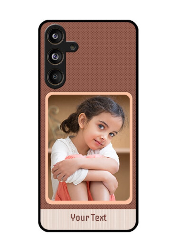 Samsung Galaxy F55 5G Custom Glass Phone CaseSimple Pic Upload Design