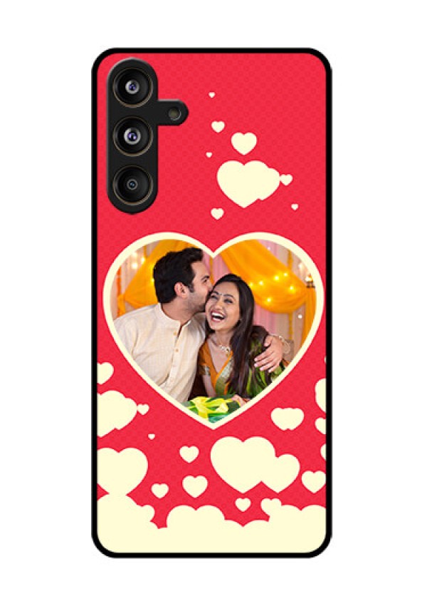Samsung Galaxy F55 5G Custom Glass Phone CaseLove Symbols Phone Cover Design