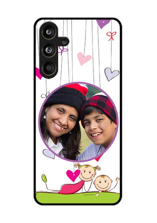 Samsung Galaxy F55 5G Custom Glass Phone CaseCute Kids Phone Case Design