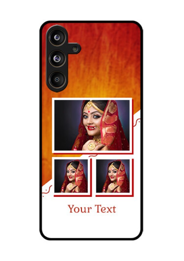 Samsung Galaxy F55 5G Custom Glass Phone CaseWedding Memories Design