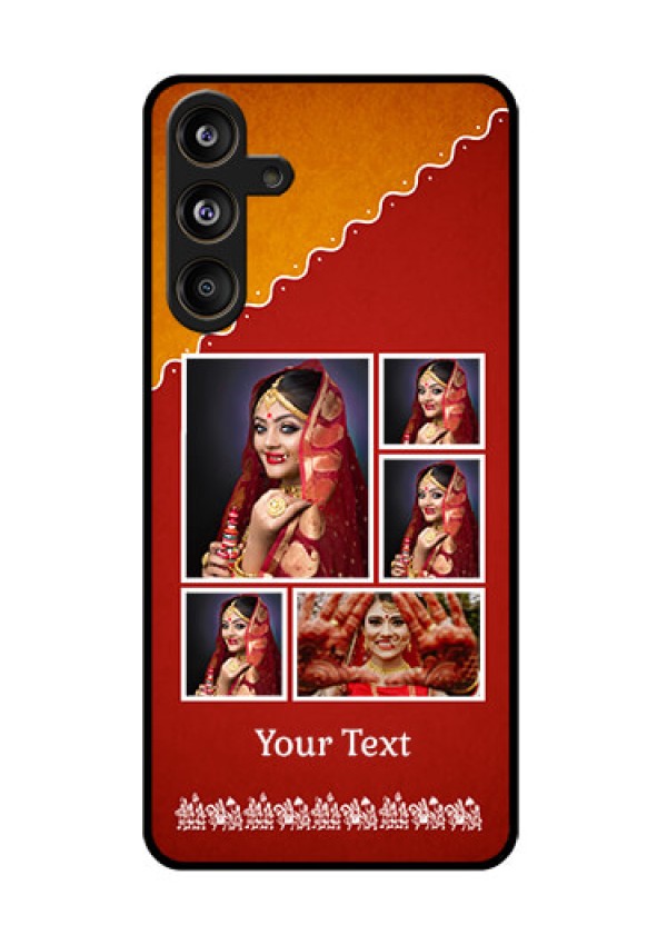 Samsung Galaxy F55 5G Custom Glass Phone CaseWedding Pic Upload Design