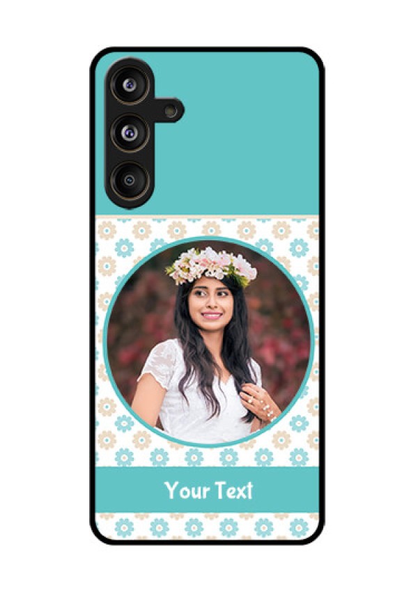 Samsung Galaxy F55 5G Custom Glass Phone CaseBeautiful Flowers Design