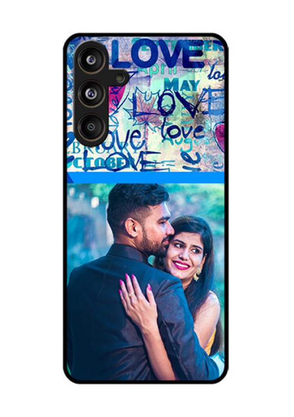 Samsung Galaxy F55 5G Custom Glass Phone CaseColorful Love Design