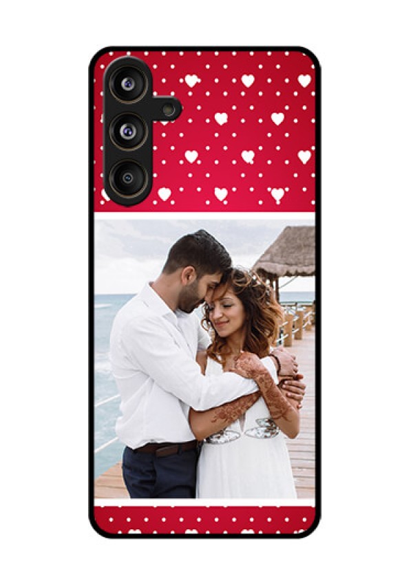 Samsung Galaxy F55 5G Custom Glass Phone CaseHearts Mobile Case Design