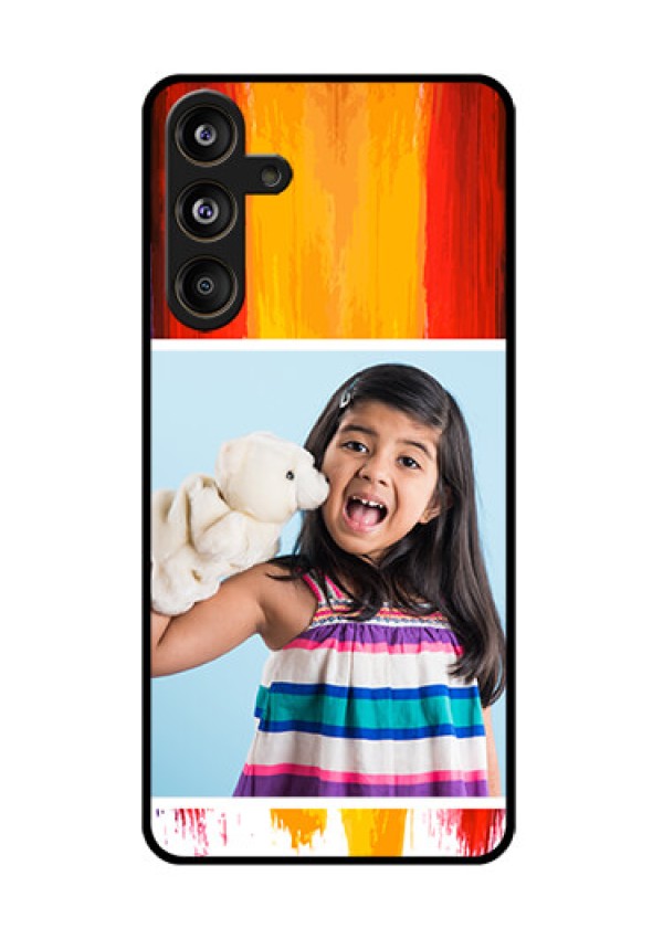 Samsung Galaxy F55 5G Custom Glass Phone CaseMulti Color Design