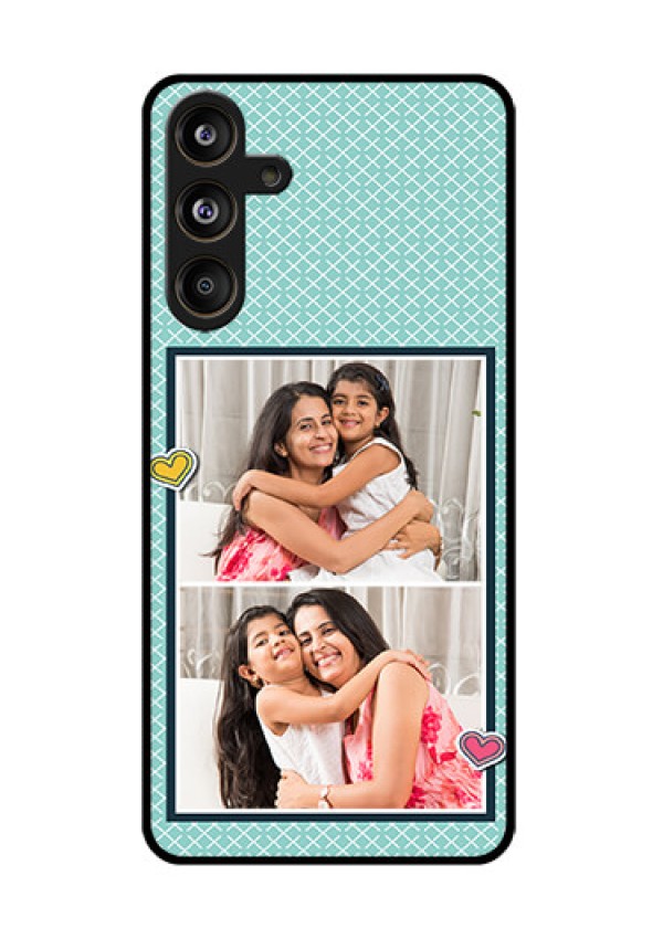 Samsung Galaxy F55 5G Custom Glass Phone Case2 Image Holder With Pattern Design