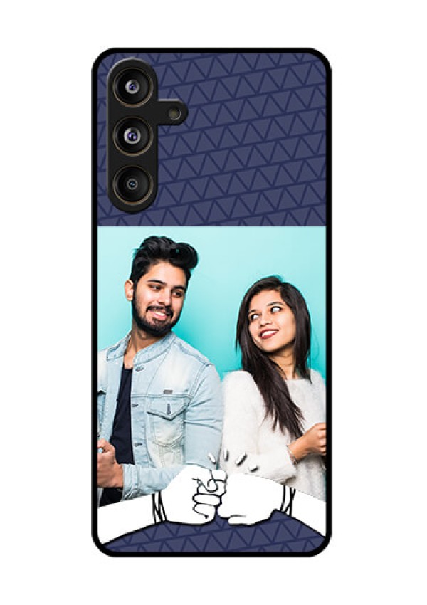 Samsung Galaxy F55 5G Custom Glass Phone CaseWith Best Friends Design