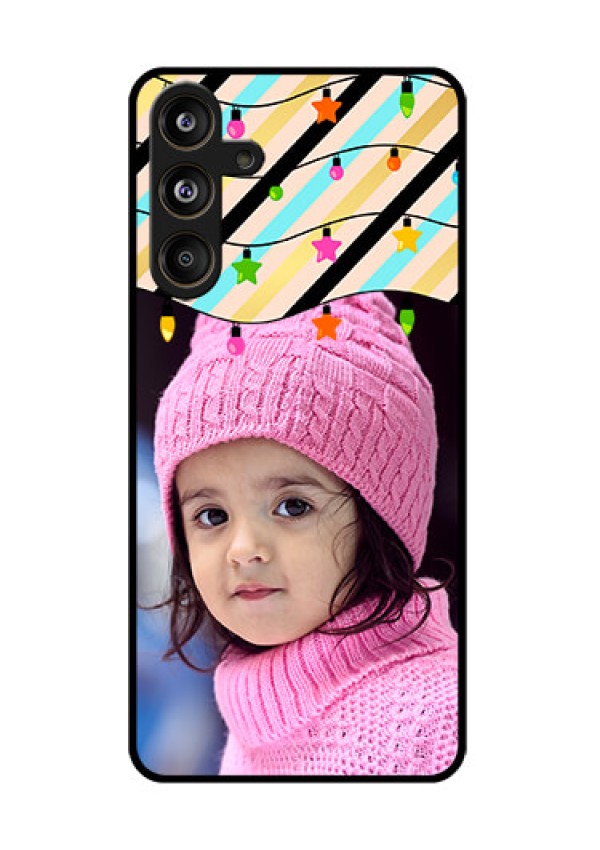 Samsung Galaxy F55 5G Custom Glass Phone CaseLights Hanging Design