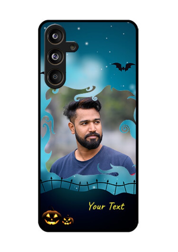 Samsung Galaxy F55 5G Custom Glass Phone CaseHalloween Frame Design