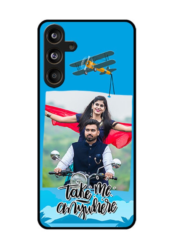 Samsung Galaxy F55 5G Custom Glass Phone CaseTraveller Design