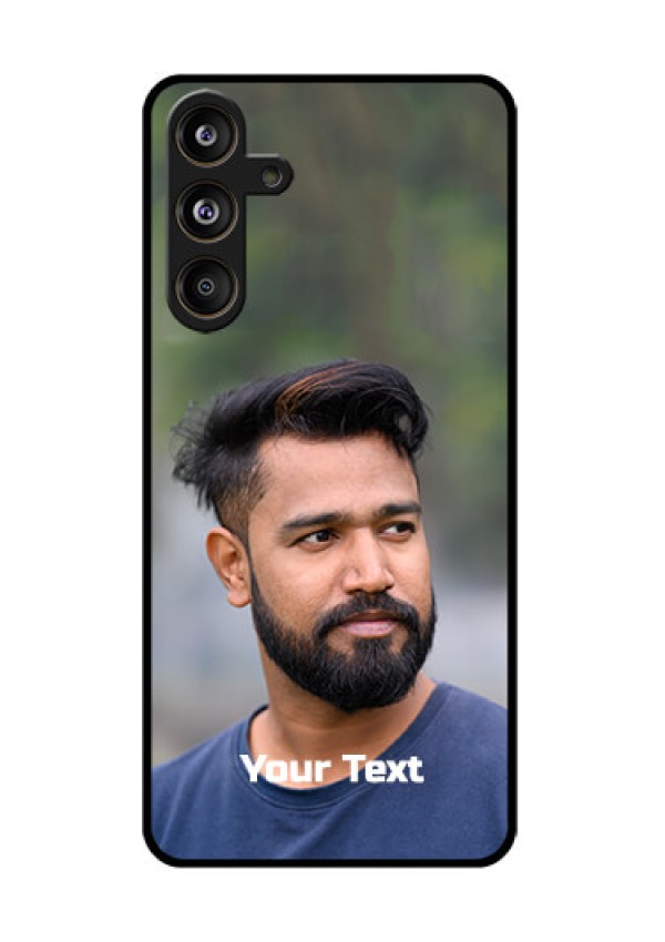 Samsung Galaxy F55 5G Custom Glass Phone CasePhoto With Text Design