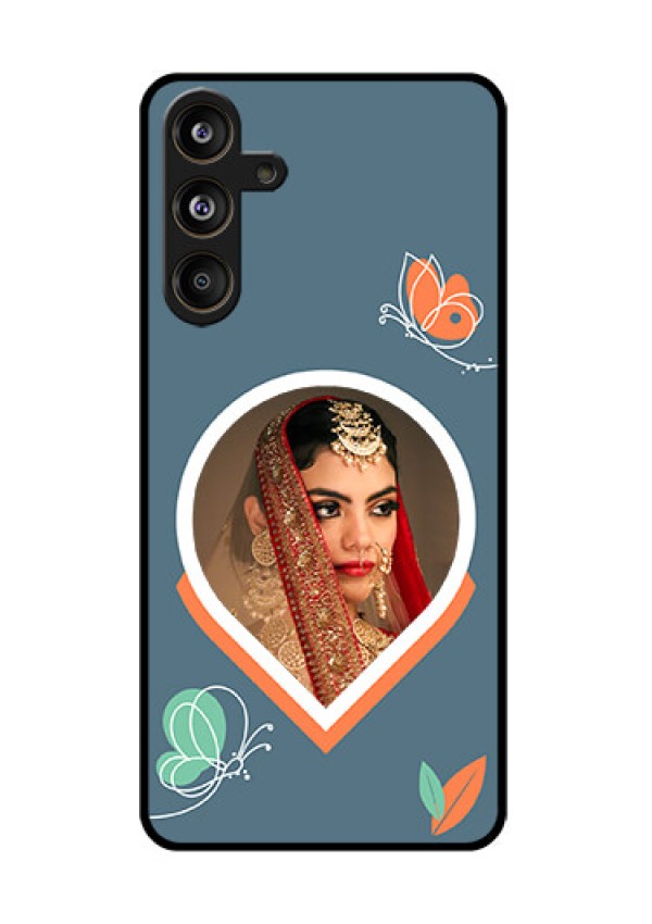 Samsung Galaxy F55 5G Custom Glass Phone CaseDroplet Butterflies Design