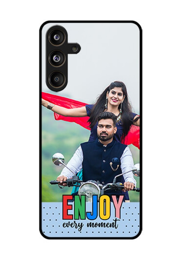 Samsung Galaxy F55 5G Custom Glass Phone CaseEnjoy Every Moment Design