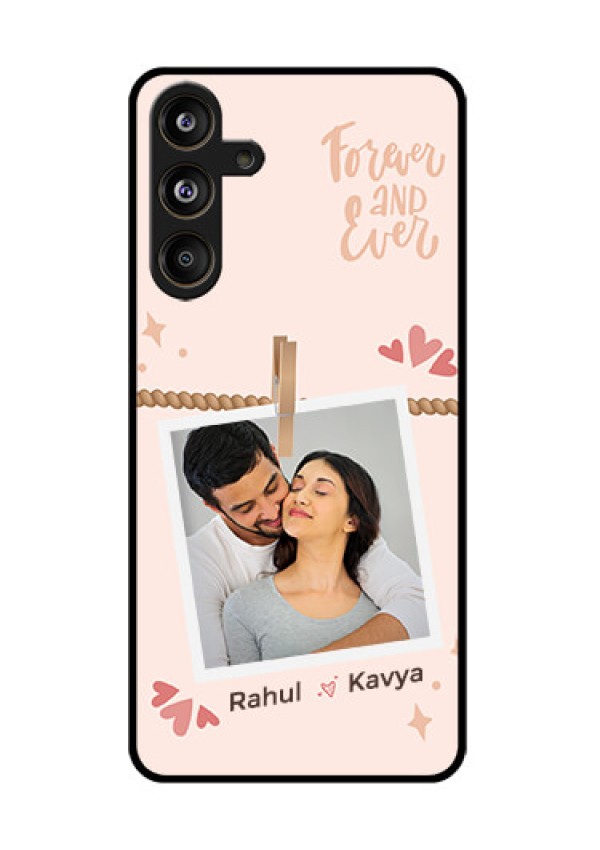 Samsung Galaxy F55 5G Custom Glass Phone CaseForever And Ever Love Design