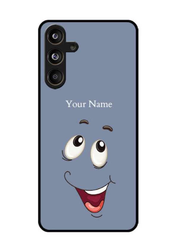 Samsung Galaxy F55 5G Custom Glass Phone CaseLaughing Cartoon Face Design