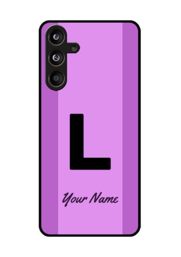 Samsung Galaxy F55 5G Custom Glass Phone CaseTricolor Custom Text Design