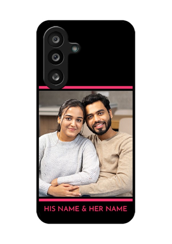 Samsung Galaxy F56 5G Custom Glass Phone Case - With Add Text Design