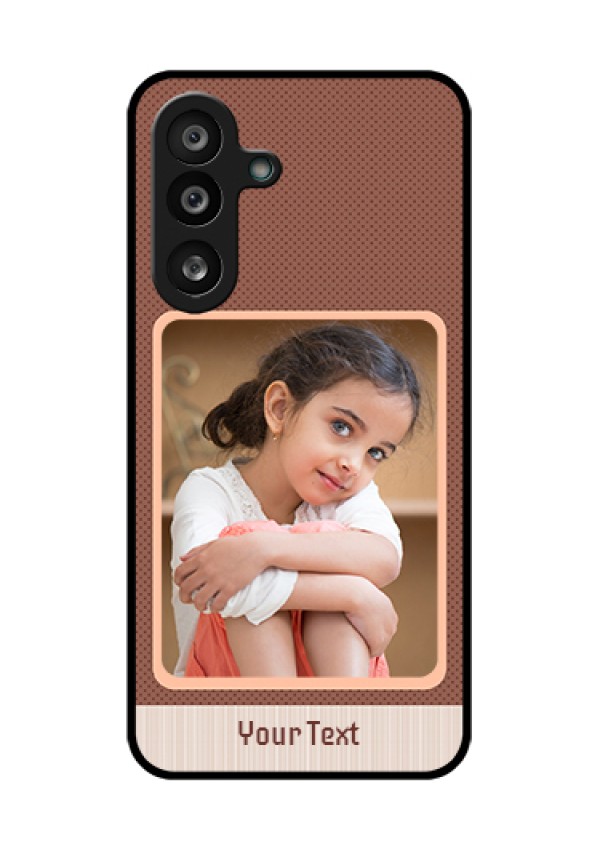 Samsung Galaxy F56 5G Custom Glass Phone Case - Simple Pic Upload Design