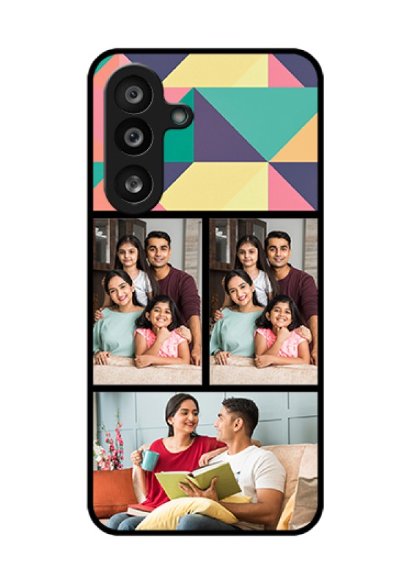 Samsung Galaxy F56 5G Custom Glass Phone Case - Bulk Pic Upload Design