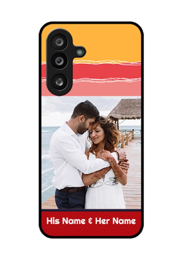 Samsung Galaxy F56 5G Custom Glass Phone Case - Colorful Case Design