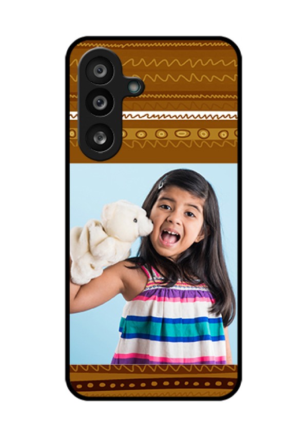 Samsung Galaxy F56 5G Custom Glass Phone Case - Friends Picture Upload Design