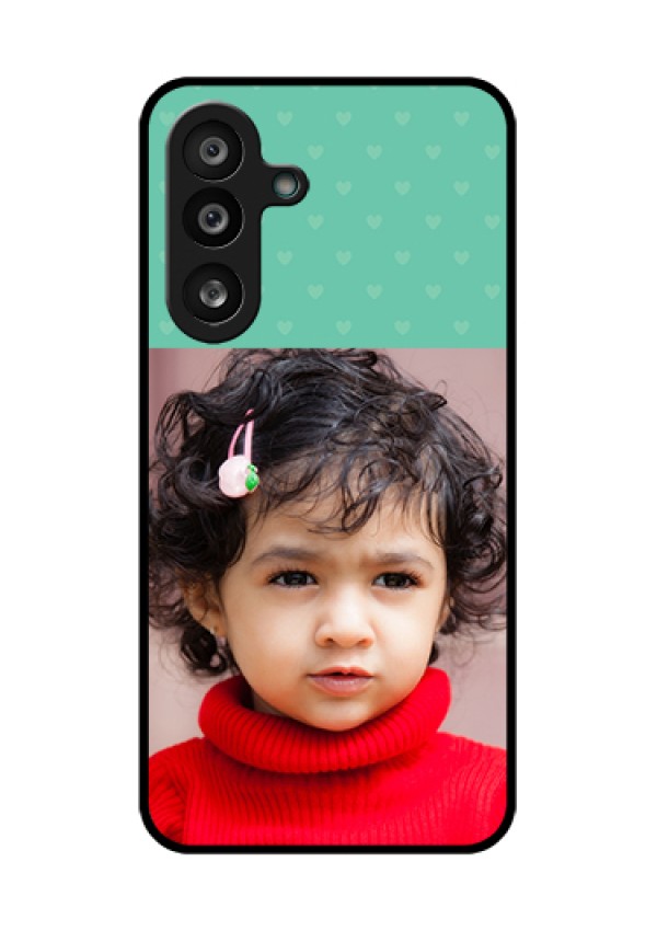Samsung Galaxy F56 5G Custom Glass Phone Case - Lovers Picture Design