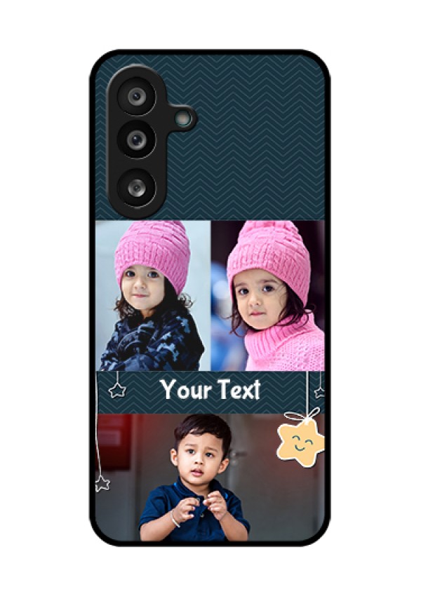 Samsung Galaxy F56 5G Custom Glass Phone Case - Hanging Stars Design
