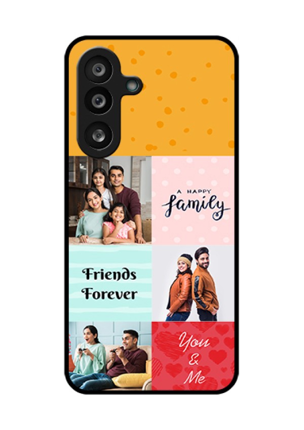 Samsung Galaxy F56 5G Custom Glass Phone Case - Images With Quotes Design