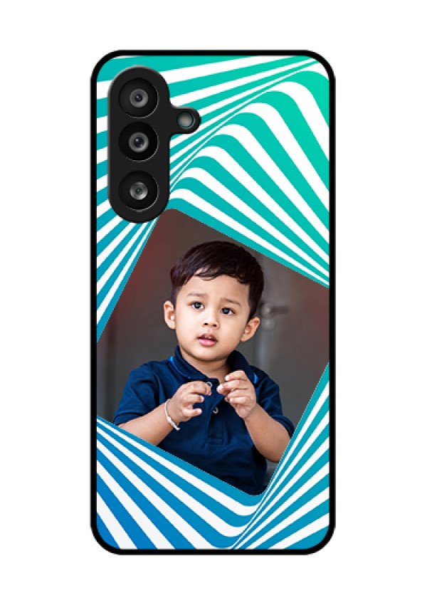 Samsung Galaxy F56 5G Custom Glass Phone Case - Abstract Spiral Design