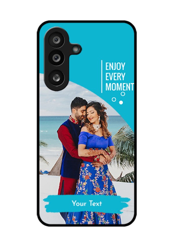 Samsung Galaxy F56 5G Custom Glass Phone Case - Happy Moment Design
