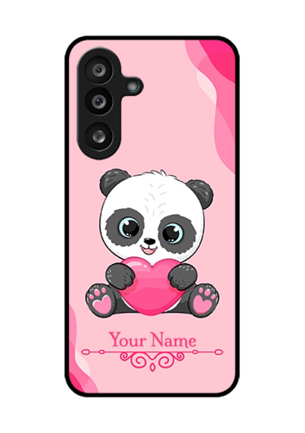 Samsung Galaxy F56 5G Custom Glass Phone Case - Cute Panda Design