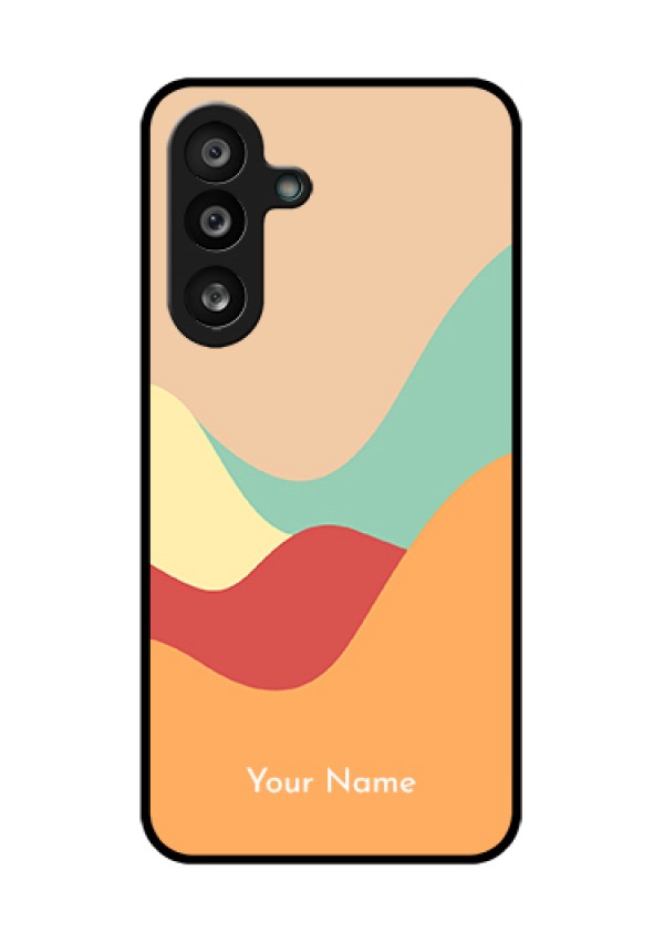 Samsung Galaxy F56 5G Custom Glass Phone Case - Ocean Waves Multi - Colour Design