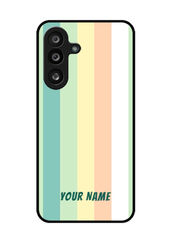 Samsung Galaxy F56 5G Custom Glass Phone Case - Multi - Colour Stripes Design