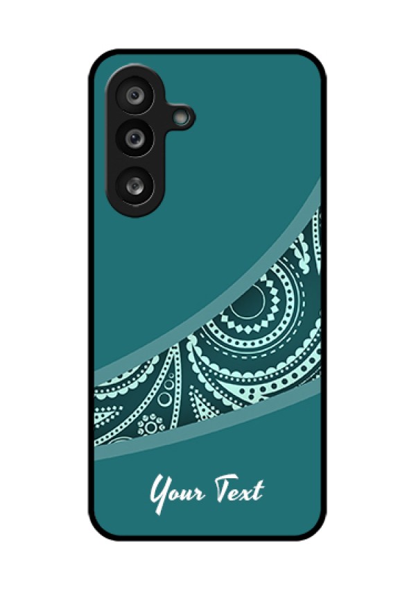 Samsung Galaxy F56 5G Custom Glass Phone Case - Semi Visible Floral Design
