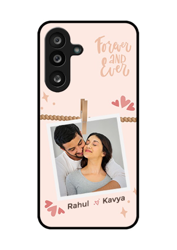 Samsung Galaxy F56 5G Custom Glass Phone Case - Forever And Ever Love Design