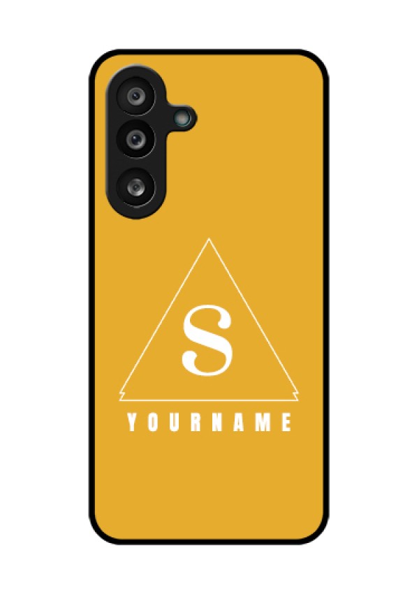 Samsung Galaxy F56 5G Custom Glass Phone Case - Simple Triangle Design