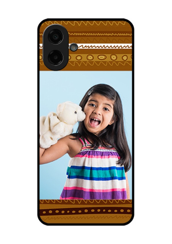 Samsung Galaxy F70e 5G Custom Glass Phone Case - Friends Picture Upload Design
