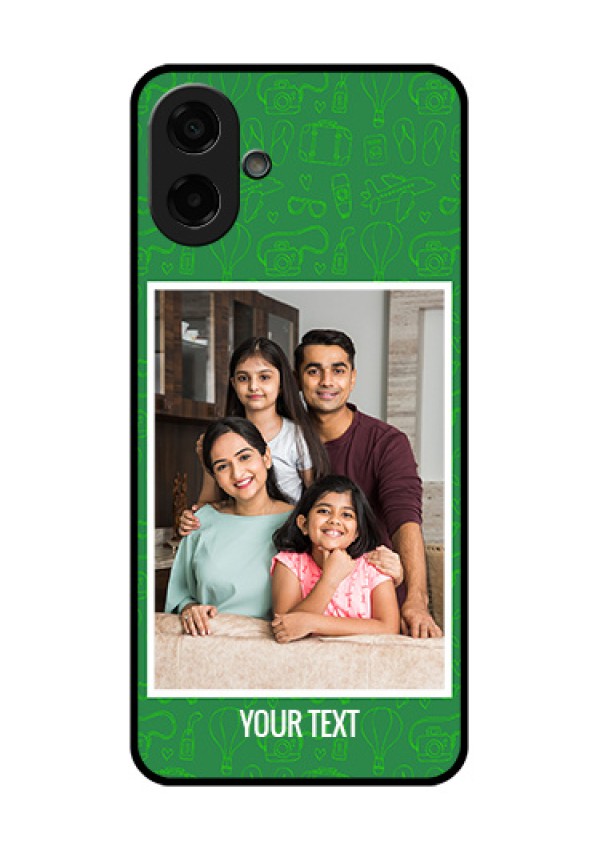 Samsung Galaxy F70e 5G Custom Glass Phone Case - Picture Upload Design
