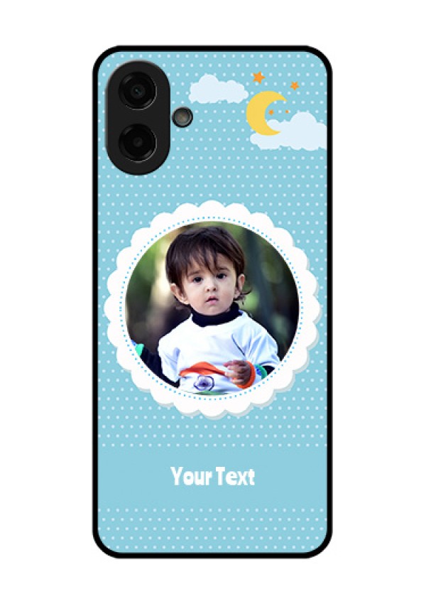 Samsung Galaxy F70e 5G Custom Glass Phone Case - Violet Pattern Design