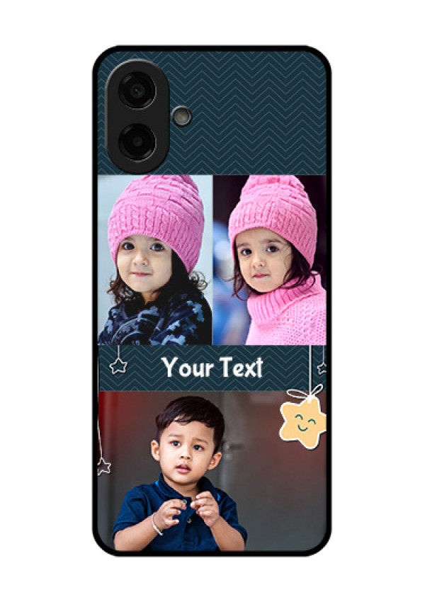 Samsung Galaxy F70e 5G Custom Glass Phone Case - Hanging Stars Design