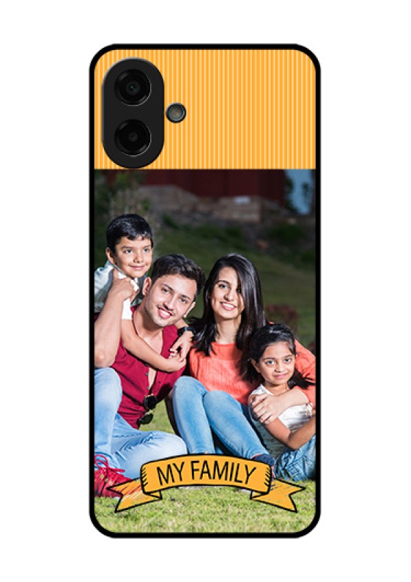 Samsung Galaxy F70e 5G Custom Glass Phone Case - My Family Design