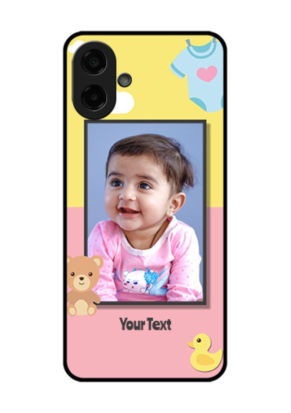 Samsung Galaxy F70e 5G Custom Glass Phone Case - Kids 2 Color Design