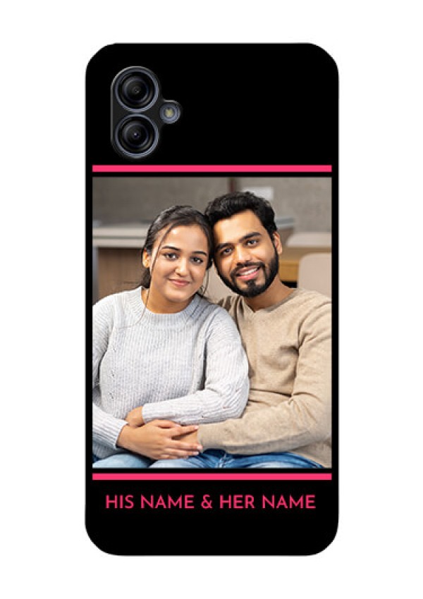 Galaxy M04 Custom Glass Mobile Case - with Add Text Design