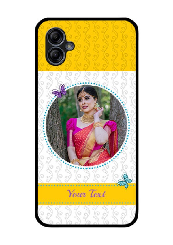 Galaxy M04 Custom Glass Mobile Case - Girls Premium Case Design