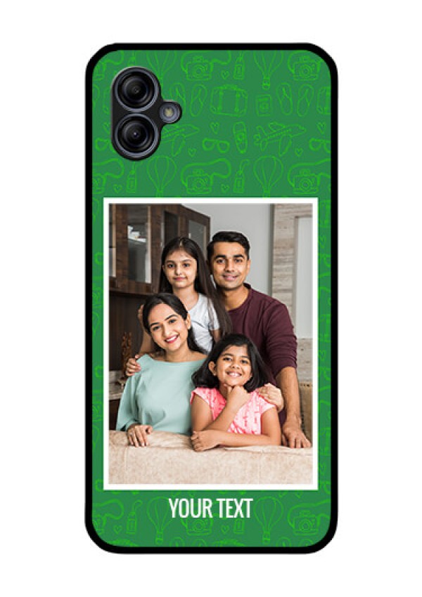 Galaxy M04 Personalized Glass Phone Case - Picture Upload Design